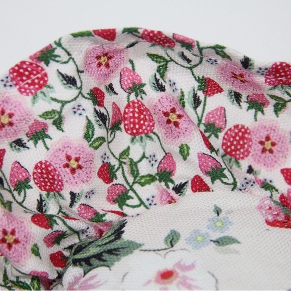Cath Kidston London Strawberry Heart Ruffle Cushion - Picture 6 of 12
